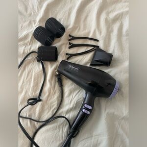 Black Hair Dryer with Accessories